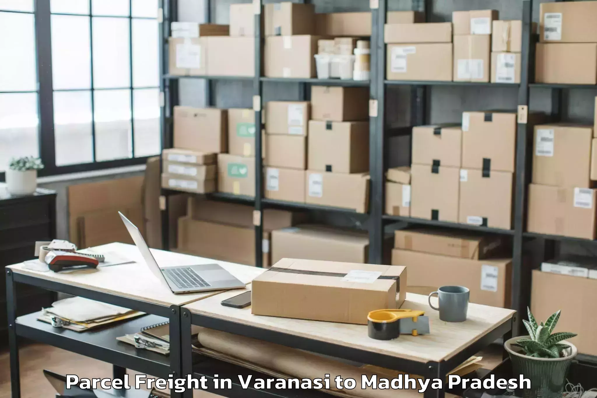 Get Varanasi to Barwani Parcel Freight